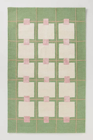 Emerald green rug