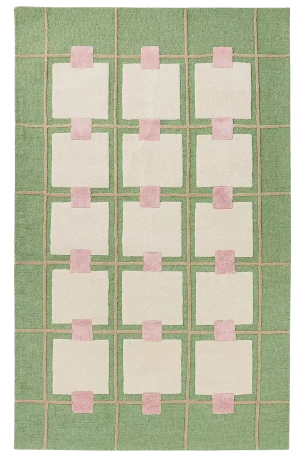 Emerald Green Hand Tufted Wool Rug