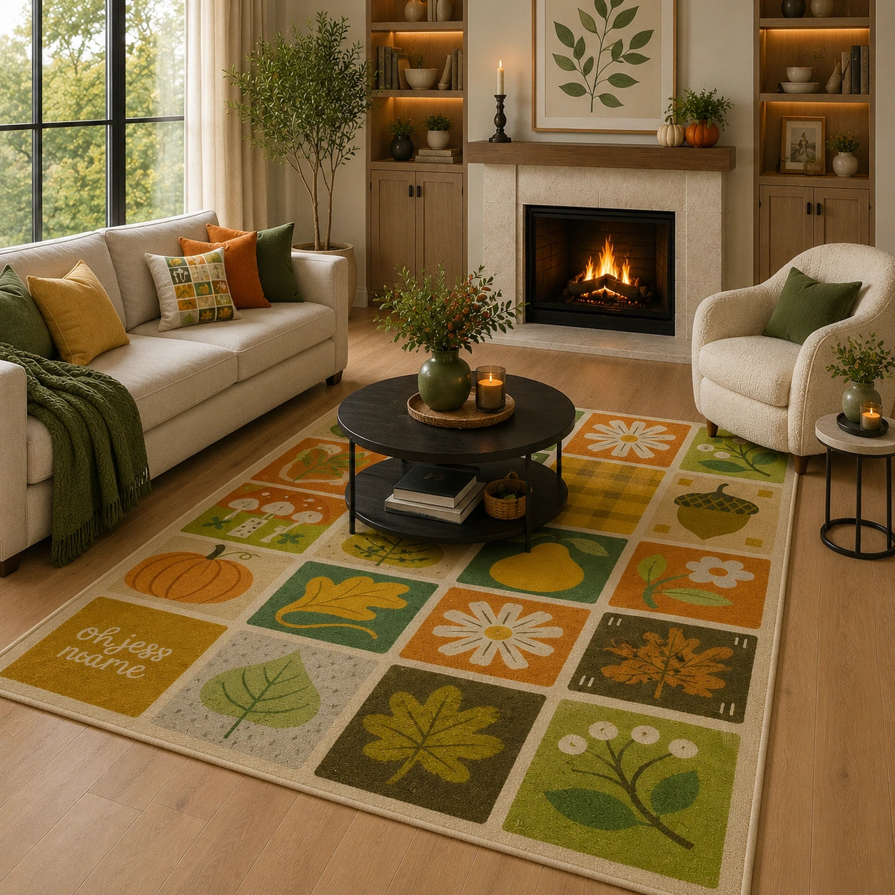 Fall season rug