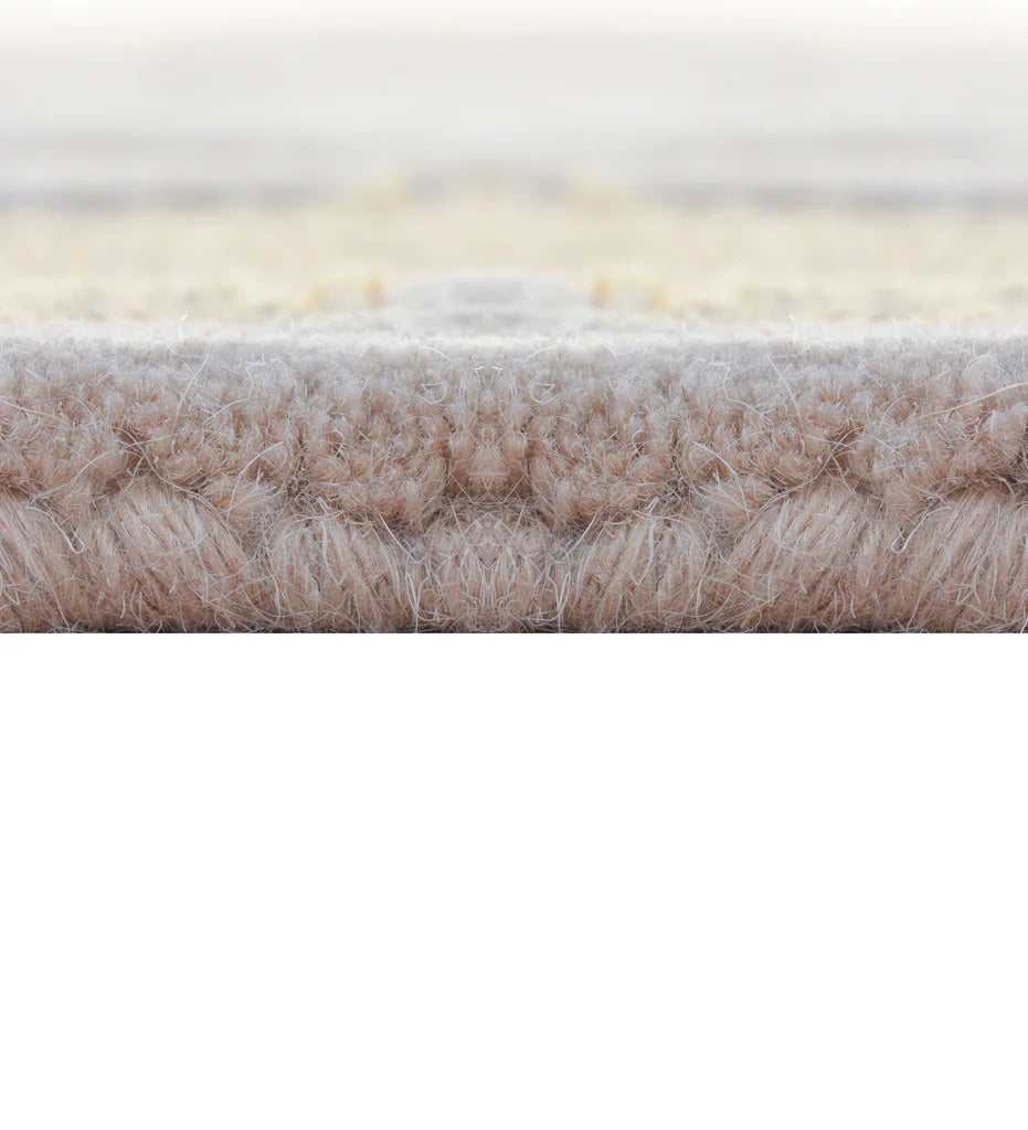 Gold and beige embossed rug for living room decor