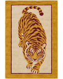 Golden Tiger Wool Area Rug 