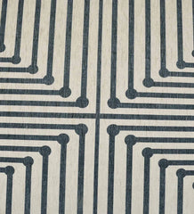 Contemporary gray patterned rug for modern interiors.