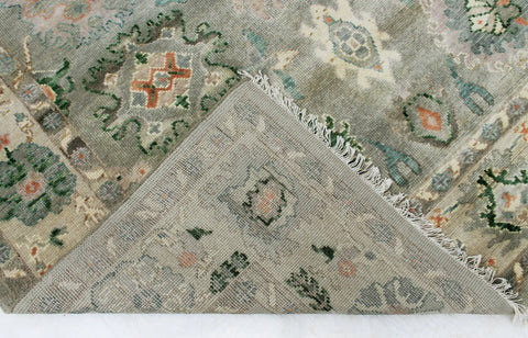 Premium green traditional Oriental rug for living and dining rooms