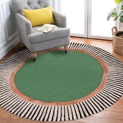 Green Hand Tufted Rug