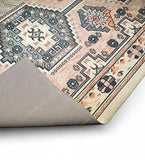 Beige Traditional Rug - Machine Washable