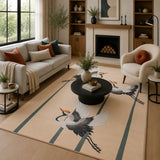 Ivory bird rug