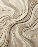 Ivory Dune Contour Wool Rug - Hand Tufted