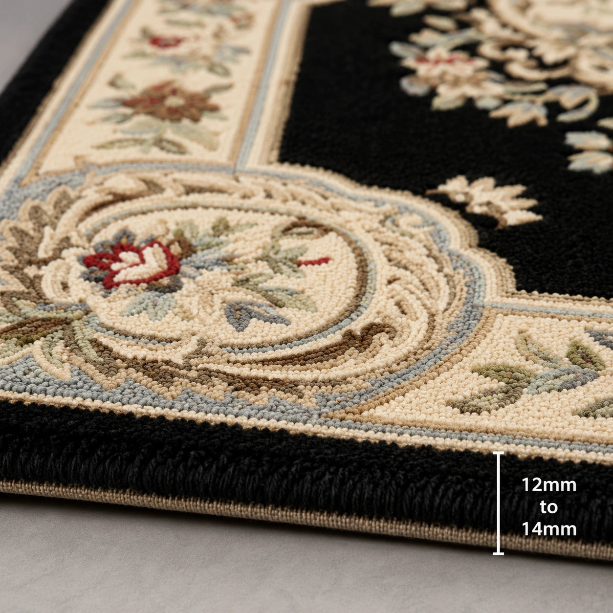 Majestic noir hand tufted rug