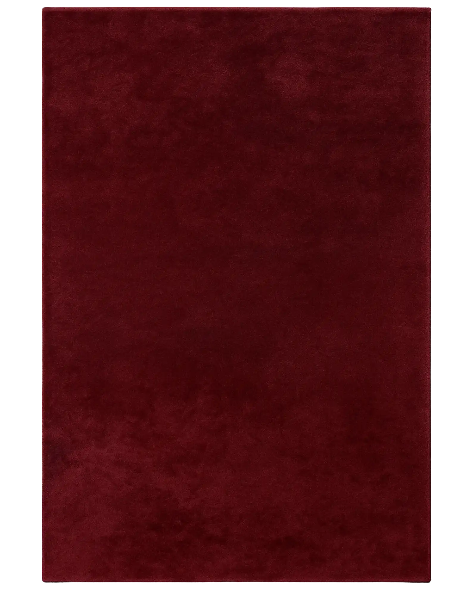Luxury solid cherry red hand-tufted wool rug for modern interiors.