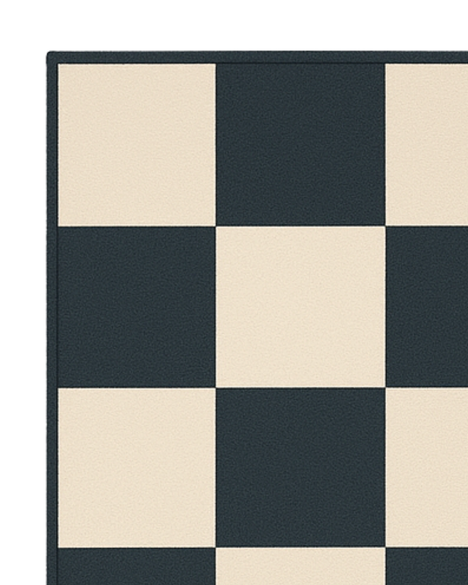Minimalist checkerboard rug runner