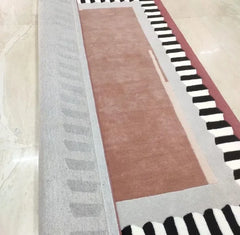 Multicolored patterned rug