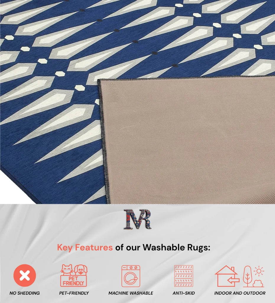 Stylish modern rug perfect for high-traffic living areas.
