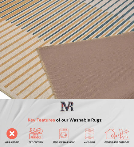 Stylish gradient rug perfect for contemporary and minimalist interiors.