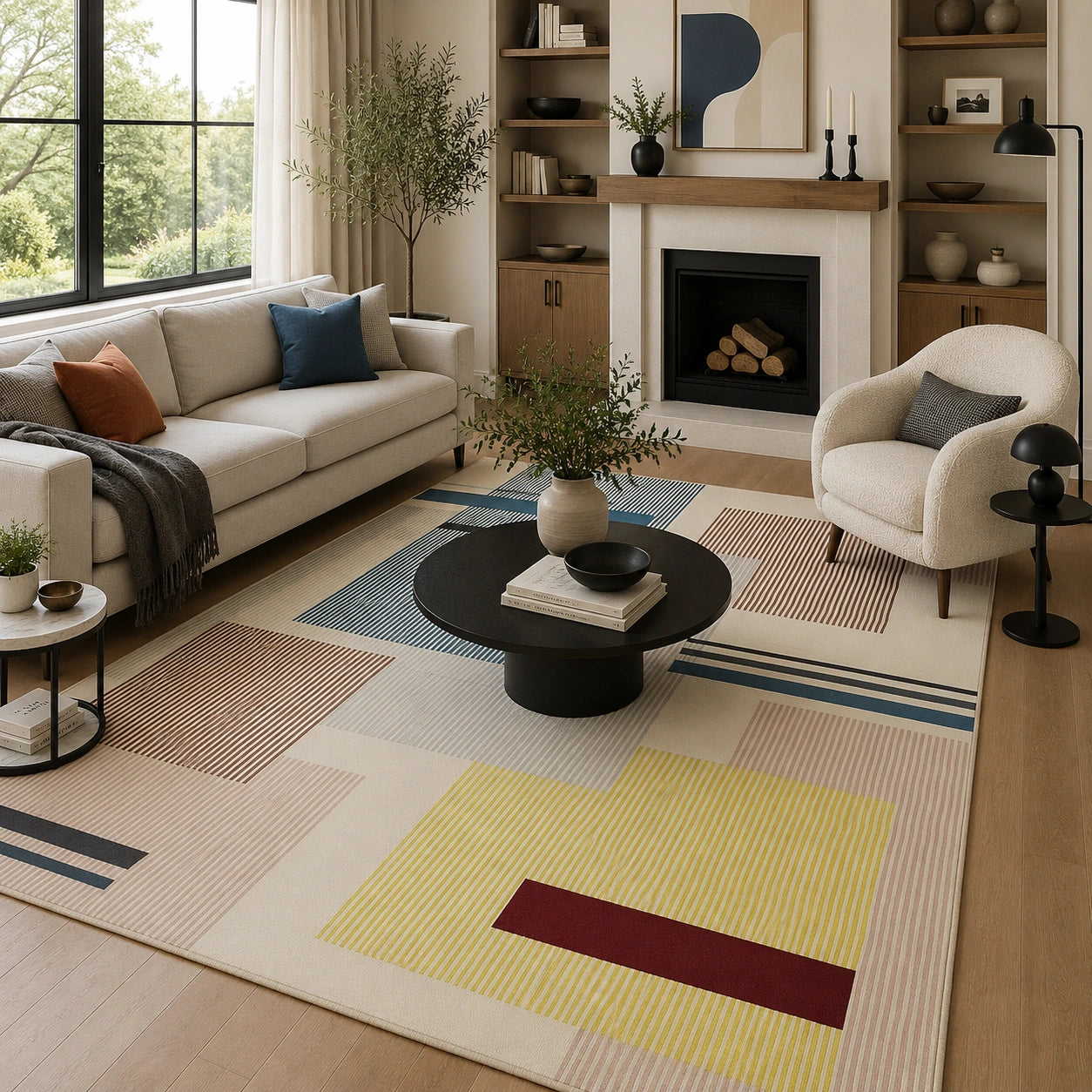Modern bauhaus rug