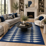 Modern geometric rug