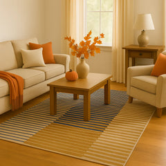 Autumn Fall Modern Gradient Machine Washable Rug