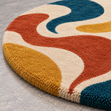 Modern Orbit Wool Rug 