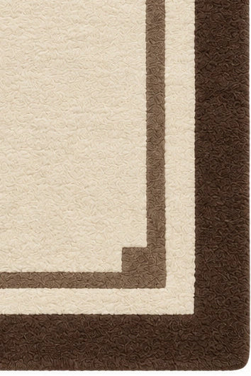 Monaco frame wool rug