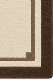 Monaco frame wool rug