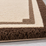 Monaco frame wool rug