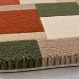 Mosaic Blocks Geometric Wool rug