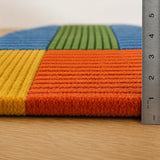 Multicolor abstract guitar rug