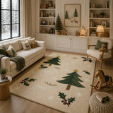 Multicolor Christmas Holiday Area Rug - Hand Tufted
