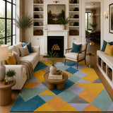 Multicolor prism hand tufted rug