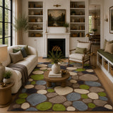 pebble hand tufted rug