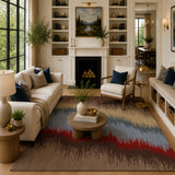 Multicolor vibrant hand tufted rug