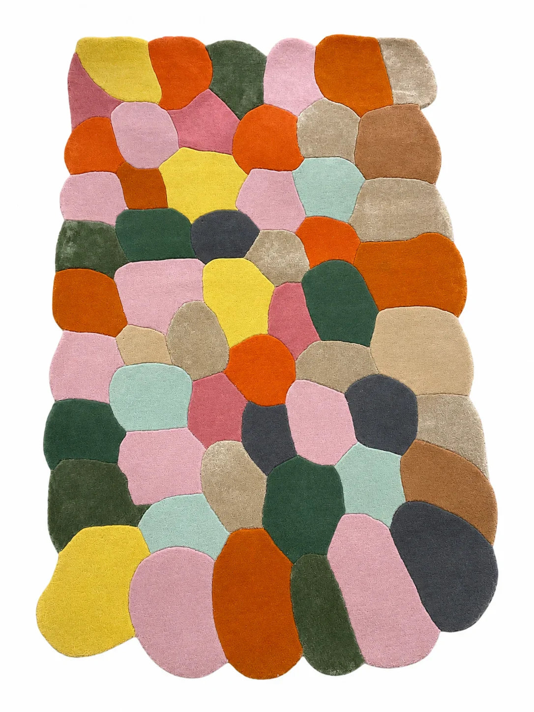 Candy Pebble Mosaic Area Rug -Hand-Tufted