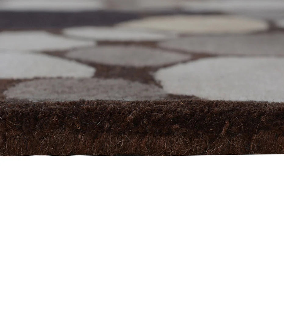 Contemporary pebble stone pattern rug for modern living rooms
