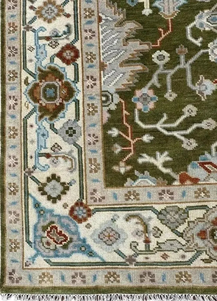 Elegant handwoven Persian-style rug for living and dining spaces