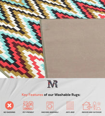 Contemporary pixelated design rug for modern homes.