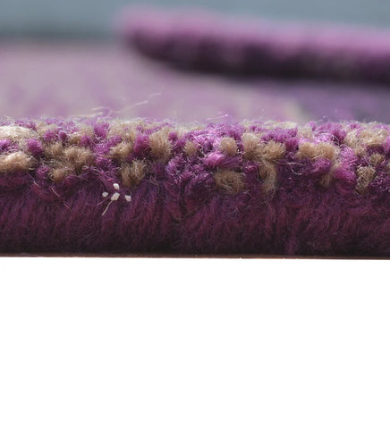 Contemporary purple striped rug for modern interiors