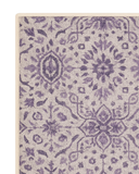 Traditional purple pattern runner rug low pile