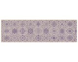 Vintage purple hallway runner with non-slip backing