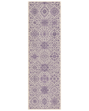 Purple floral stair runner rug machine washable