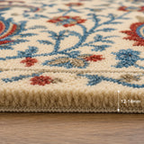 Regal azure wool rug