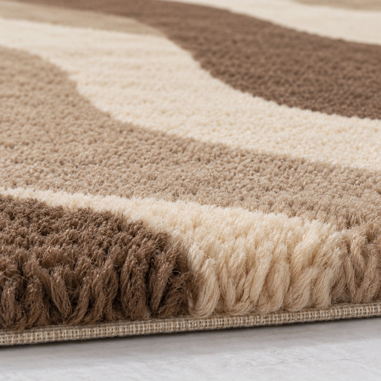 Riviera waves wool area rug