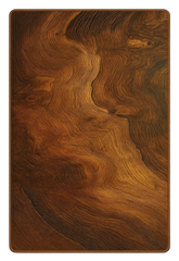 Woodgrain texture rug in warm brown tones, machine washable.