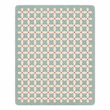 Modern Sage Lattice Wool Area Rug – Hand Tufted