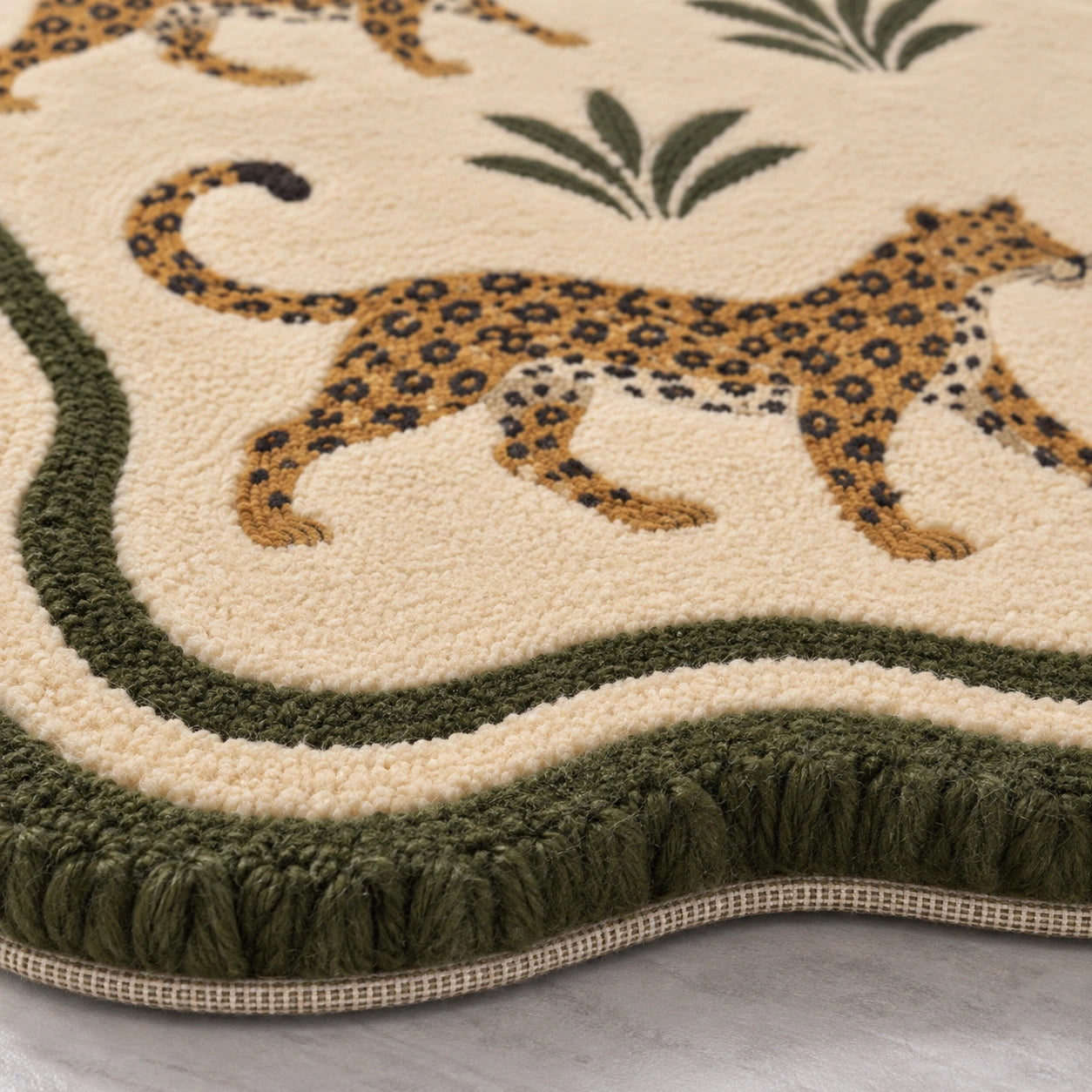 Safari luxe figurative wool rug