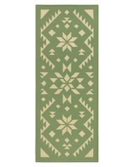 Sage green rug runner washable