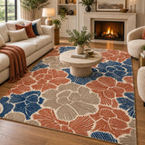 Sand Dune Botanical Wool Area Rug - Hand Tufted 