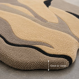Sculpted horizon wool rug