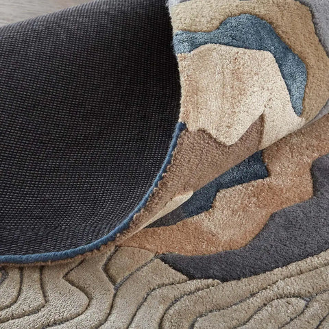 Brown Hand Tufted Rug