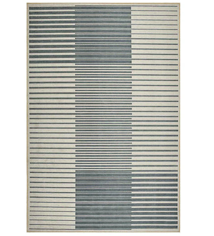 Silver and gray ombre area rug for modern interiors.