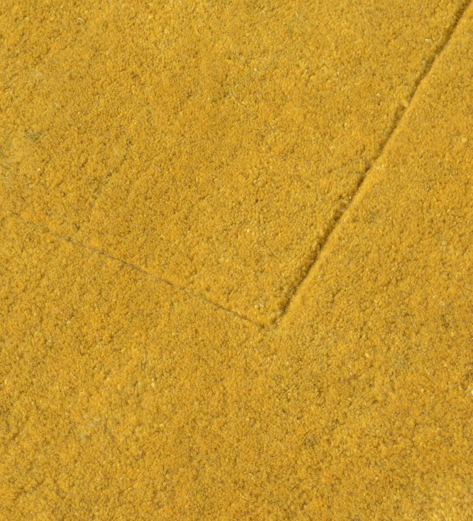 Luxury solid yellow rug for modern and bright interiors