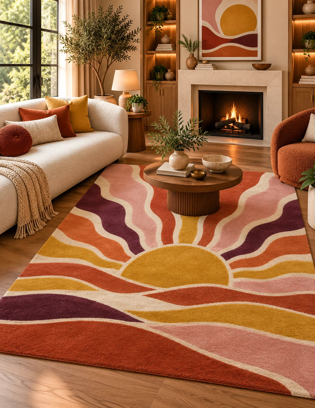 Sunset_Waves_Wool__Rug_